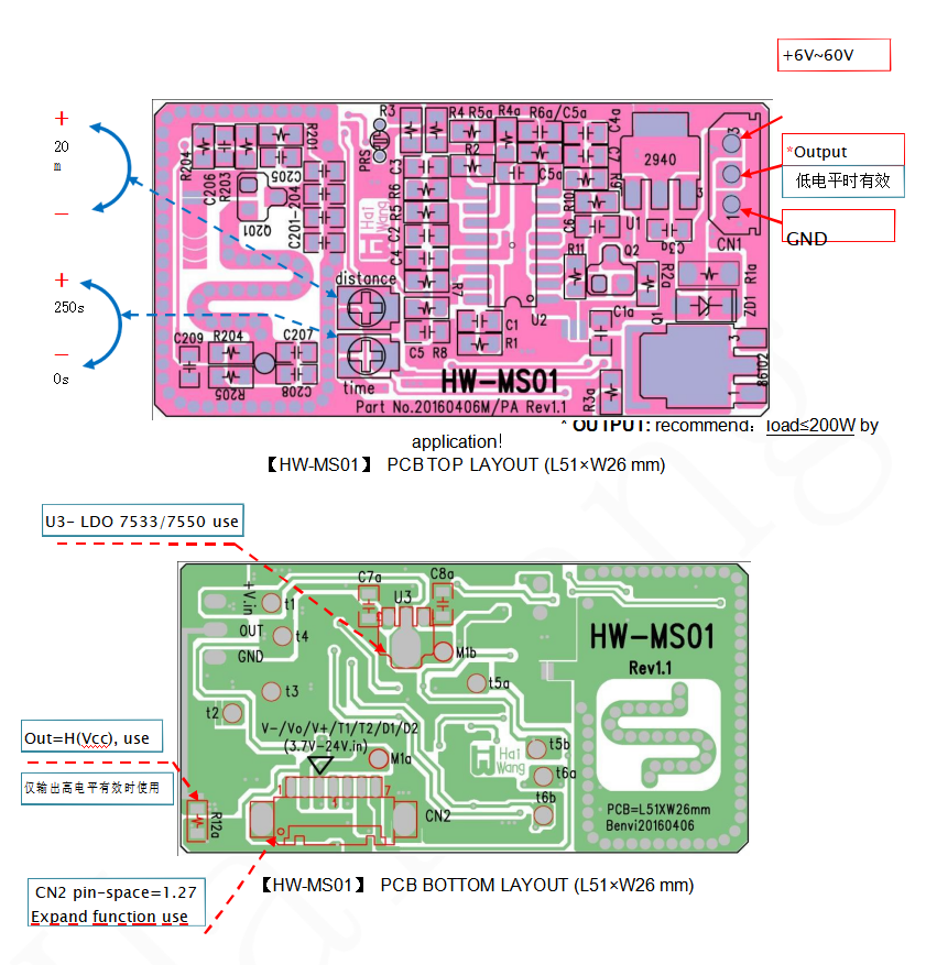 HW-MS01 microwave sensor module(图1)