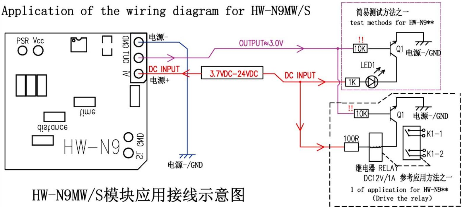 HW-N9MW microwave sensor module(图1)